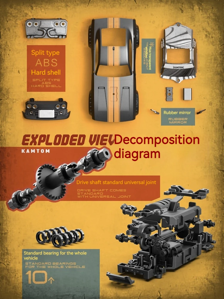 Kamtom الدفع الرباعي نموذج سيارة عالية السرعة شحن الصبي سيارات لعبة Rc التحكم عن بعد سيارة المهنية الكبار الانجراف سباق السيارات