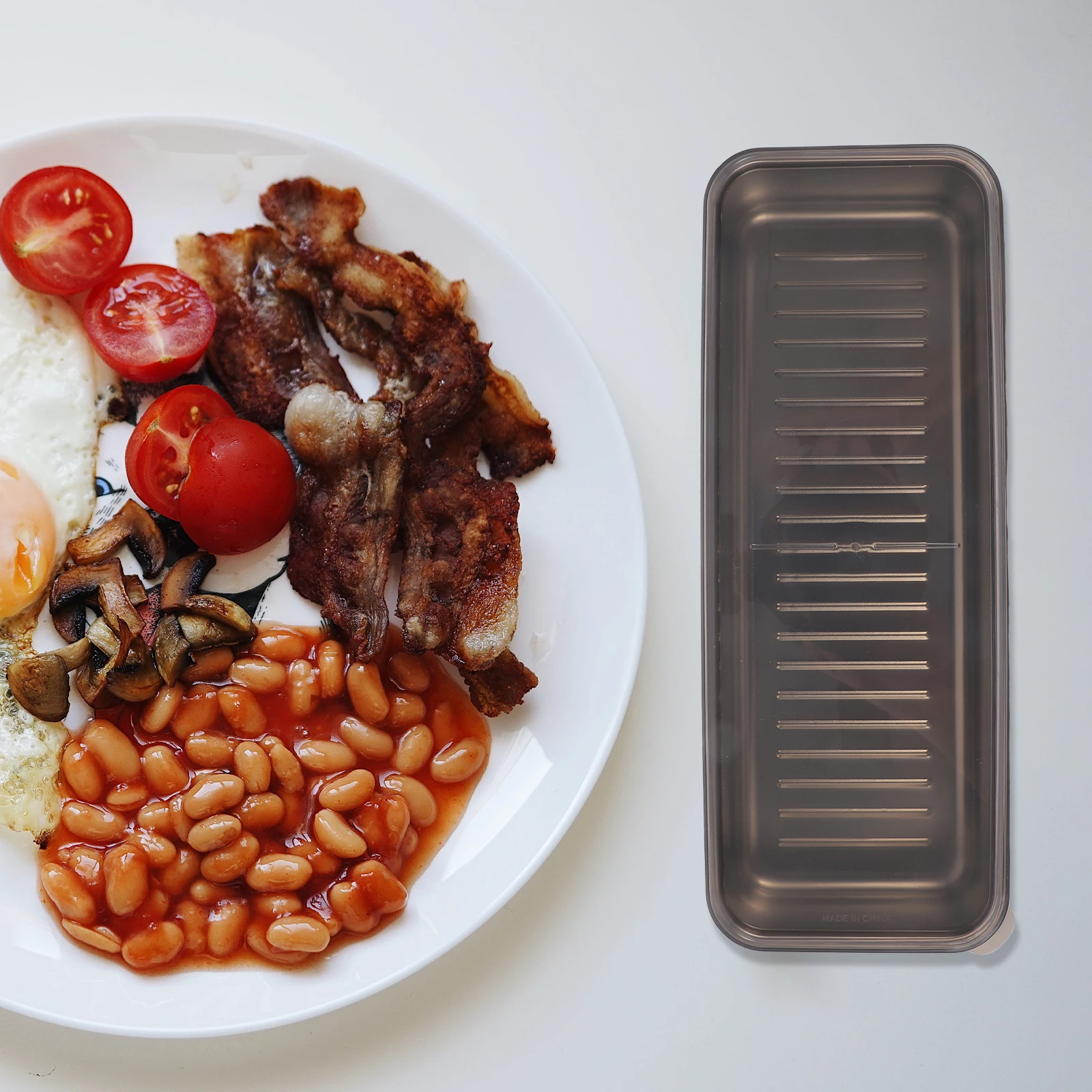 

Stainless Steel Freshness Food Storage Container Clear Reusable Bpa Free Pp Airtight Lid For Bacon Meat Cheese Seafood