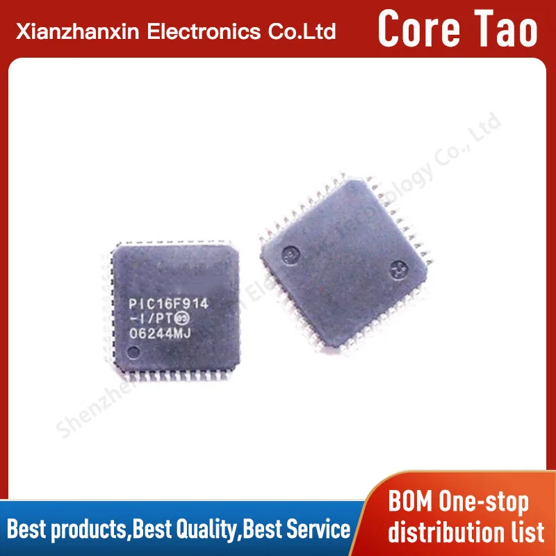 1~5PCS/LOT PIC16F914-I/PT PIC16F914  QFP44  Microcontroller chip