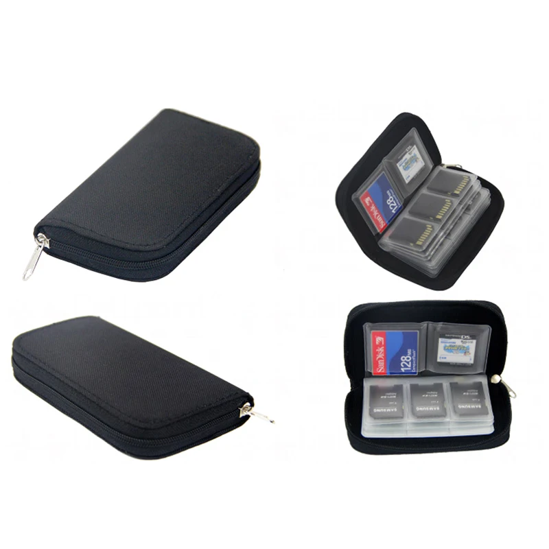 Memory Card Storage Bag Carrying Case Holder Wallet 22 Slot For CF/SD/Micro SD/SDHC/MS/DS Game Accessory Memory Card Collect Bag