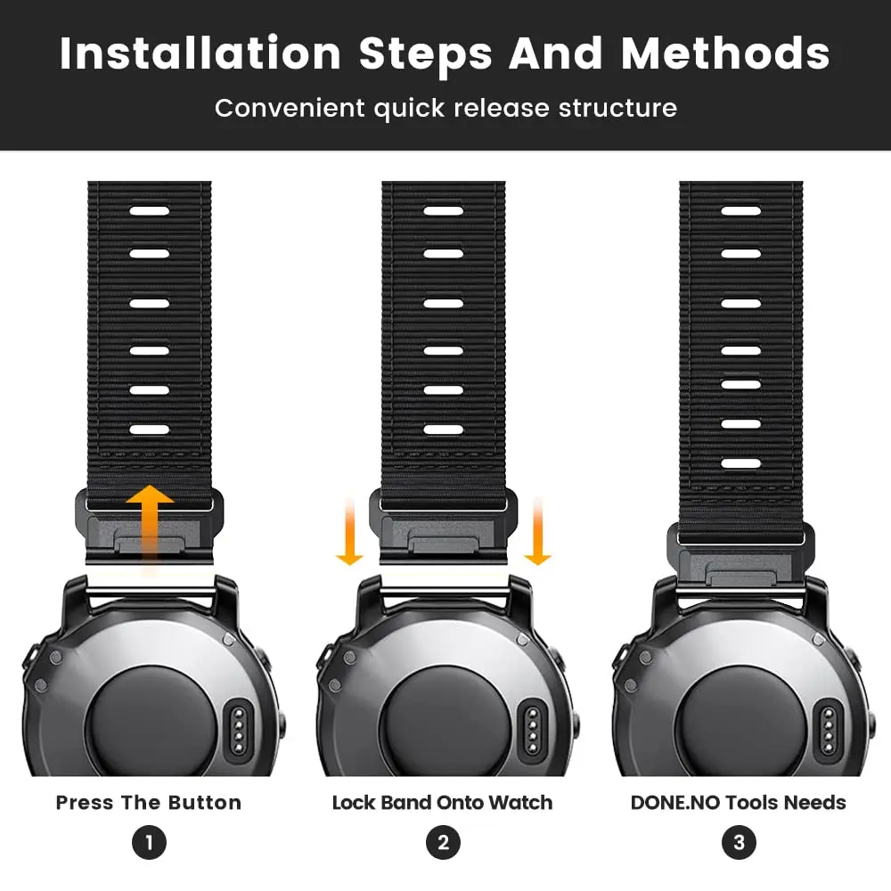 22mm Watch Strap For Fenix 6 watch band for Fenix 5/Fenix 7/Fenix 6 Pro/Instinct/Fenix 5 plus/Forerunner 965/Forerunner 945/ 745