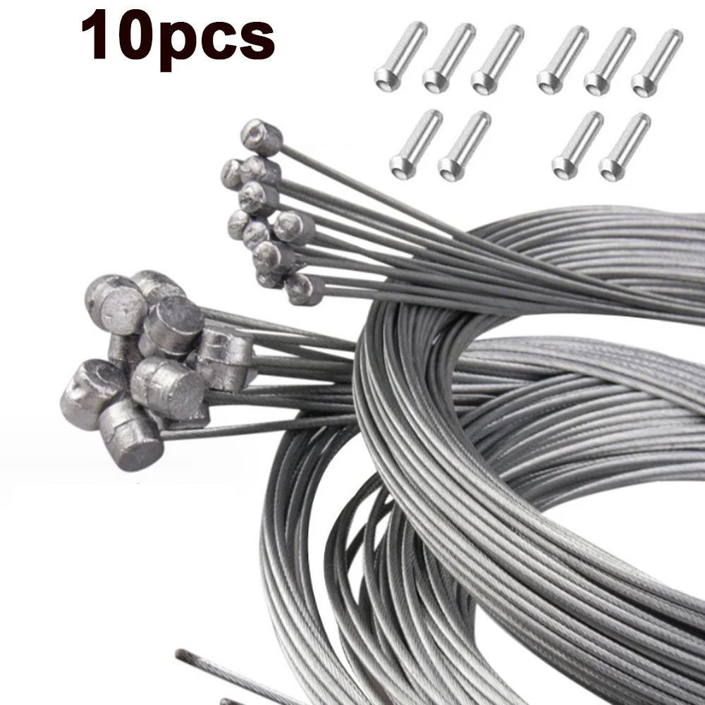 5/10pcs 2M MTB Bicycle Brake Line Bicycle Speed Line Fixed Gear Shifter Gear Brake Cable Set Core Inner Wire for MTB Road Bike