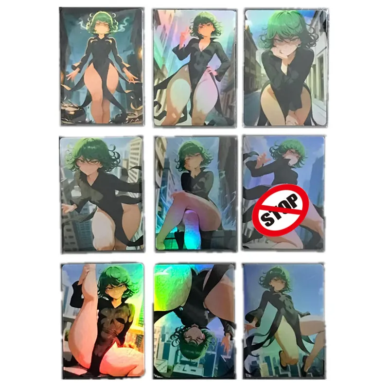 

9 шт./компл., персонаж аниме, сексуальные телесные фотографии, ONE PUNCH-MAN Tatsumaki для взрослых 18+, боевые игры, игрушки и подарочные коллекционные карты