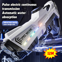 New Electric Water Gun With Automatic Water Absorption Dazzling Light Large Capacity wWater Toy Aummer Children's Outdoor Toy