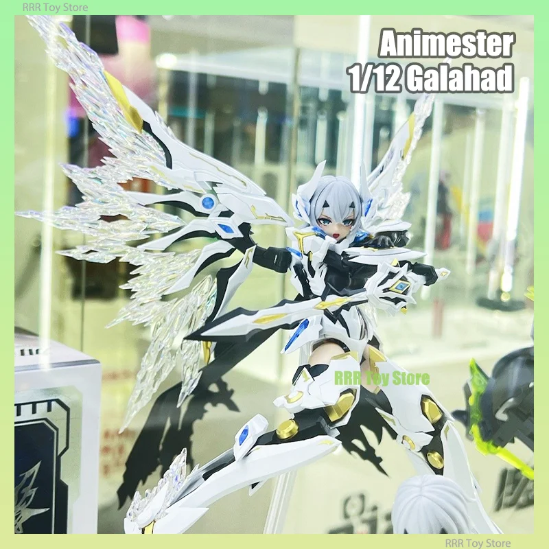 Animester 1/12 White Dragon Knight Galahad Mobile Suit Girl Model Kit Collection Assembly Action Figures Plastic Model Hobby Toy