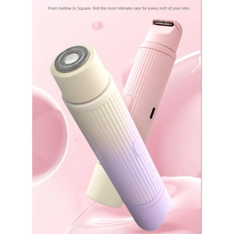 Bikini-Trimmer und Rasierer für Frauen 2-in-1-Haaren tfernung für nasse/trockene elektrische Körper haars ch neider