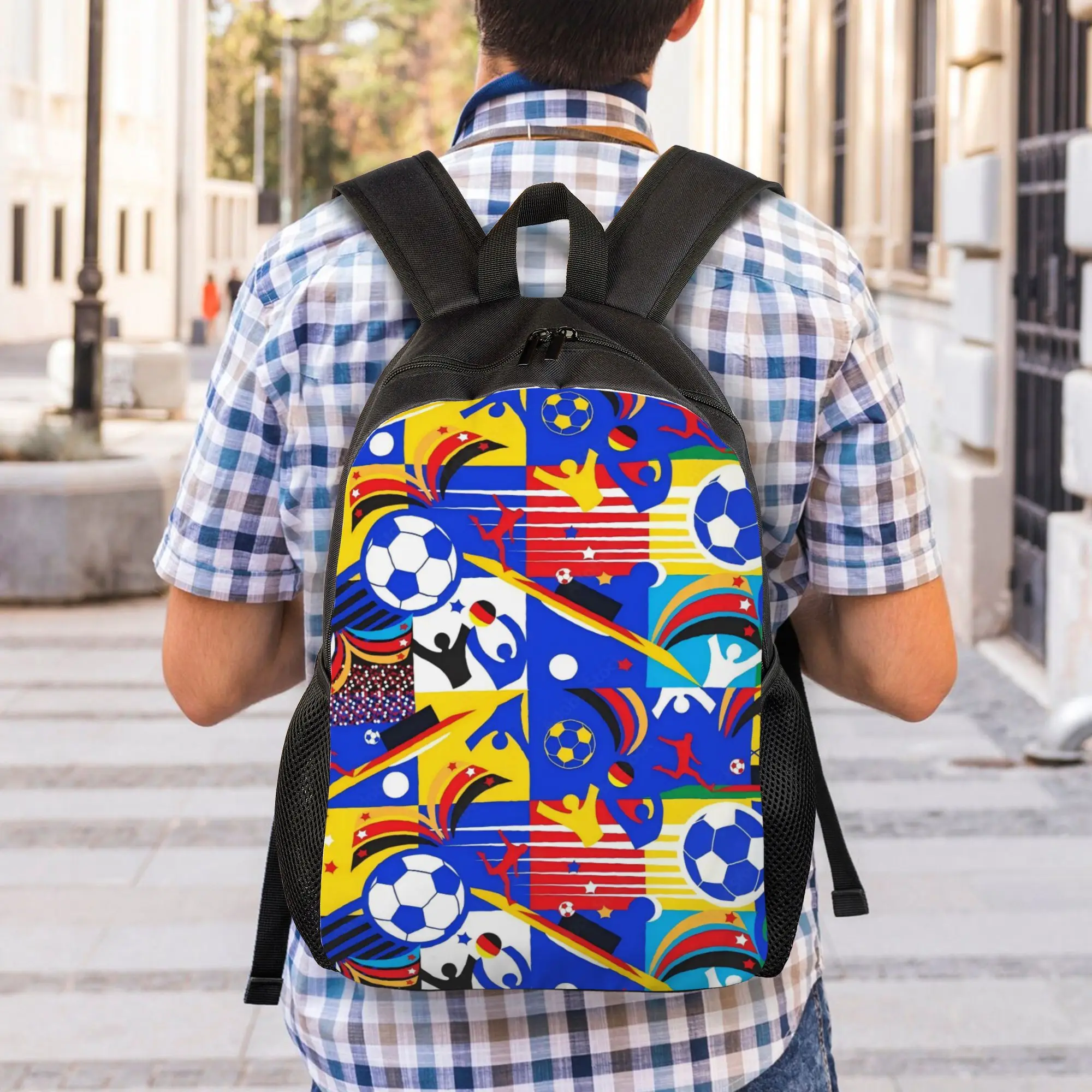Handbag Back to school season Soccer Football Fan Merch 5  Harajuku Design Backpack