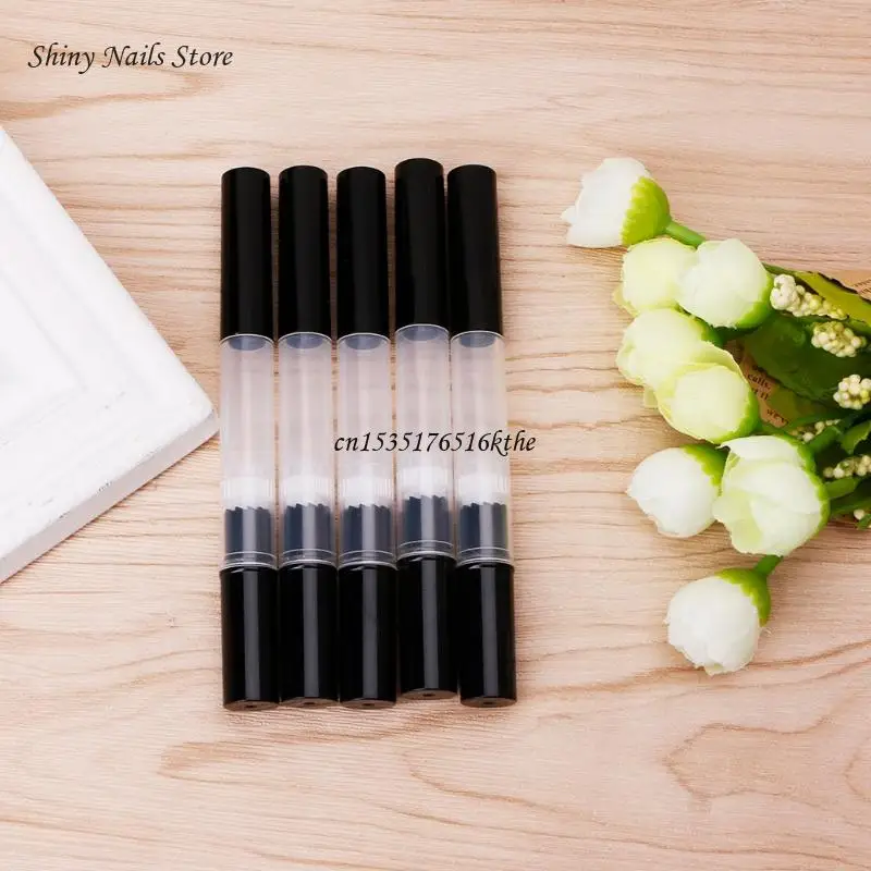 3ml น้ำมันหนังกำพร้าคอนเทนเนอร์พร้อมแปรง Lip Balm Tube Empty Twist ปากกาเครื่องสำอางค์ Dropship