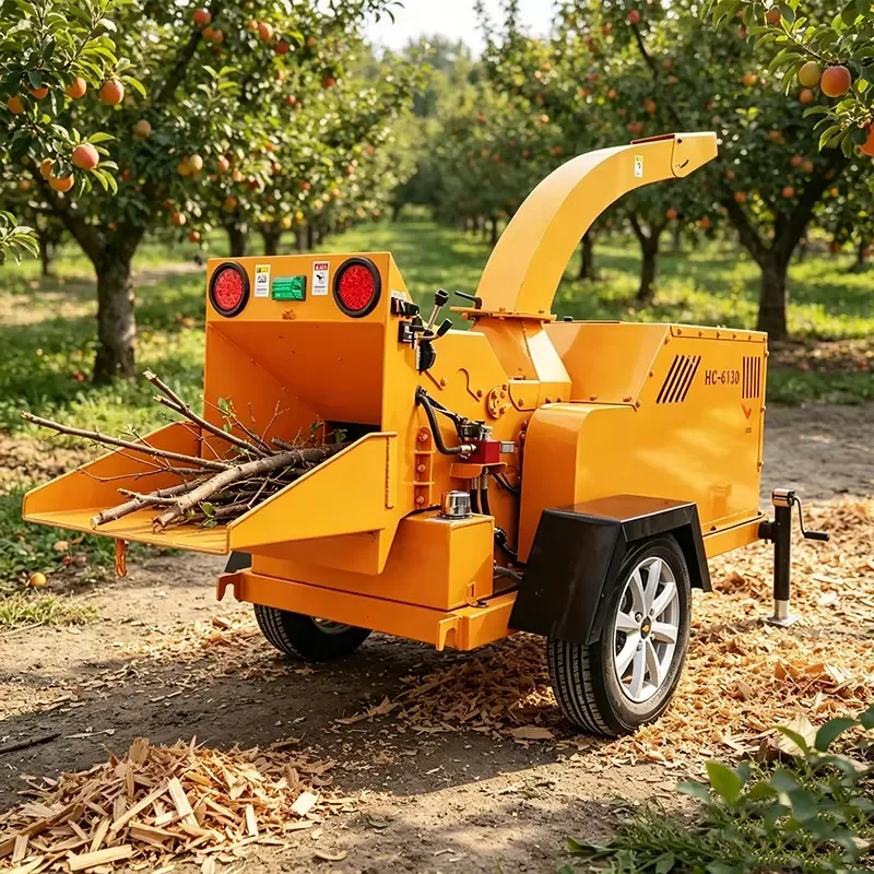 Durable 20HP Wood Shredder 2 Ton ISO Agricultural Branch Processor Electric Drive