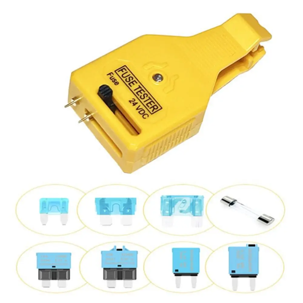 New Universal Car Fuse Tester Puller with LED Indicator Light Plastic Auto Checker Easy to Use Car Fuse Type Tester for Car Fuse