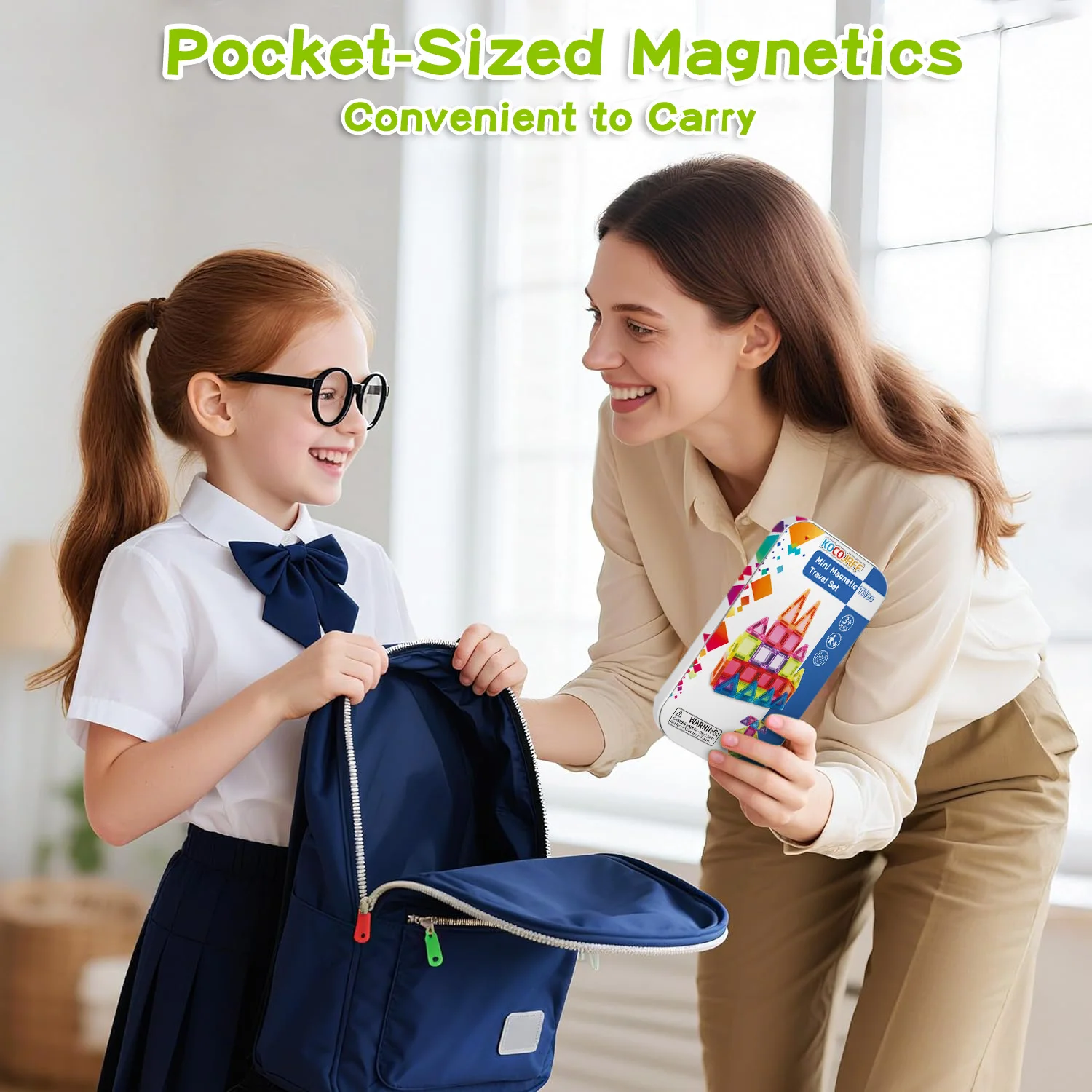 Mini Magnetic Building Blocks Toy, with Iron Box for Portable Storage, Creative Building Blocks Toy, Birthday and Holiday Gifts