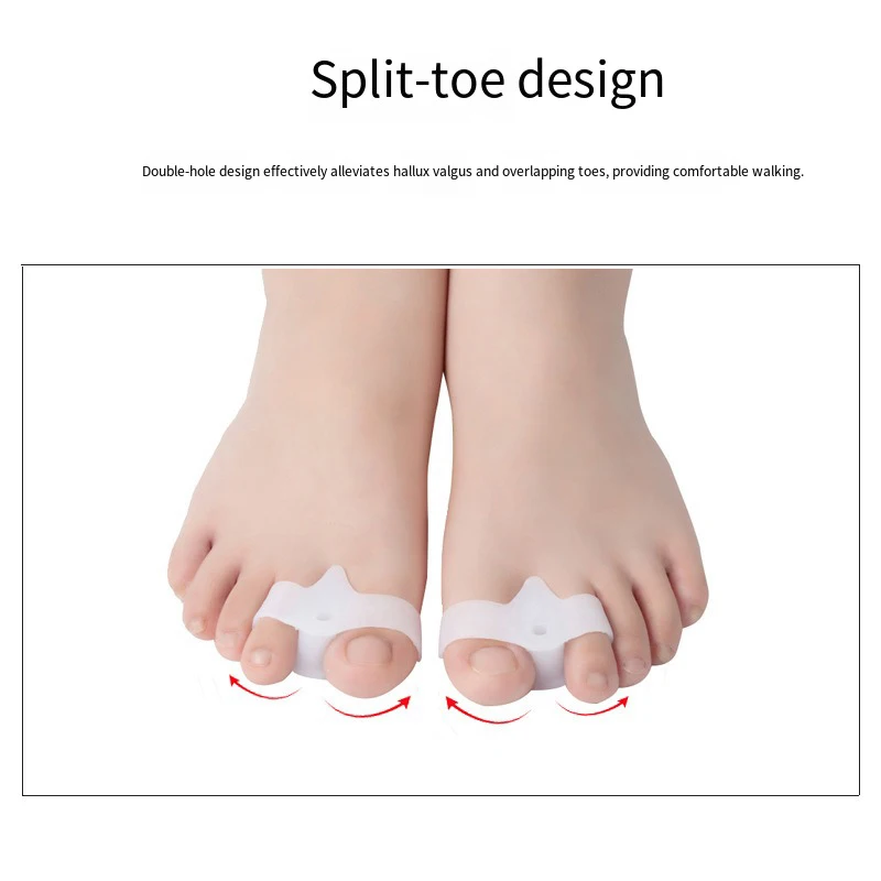 Big Toe Straightener Thumb Valgus Protector Silikongel Fußfinger Zehenspreizer Bunion Adjuster Fußpolster Linderung Fußschmerzen – Detail 2