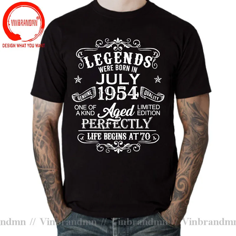 Legends Born In 1954 November September October December January Febuary March April May June July August 70th Birthday T Shirt