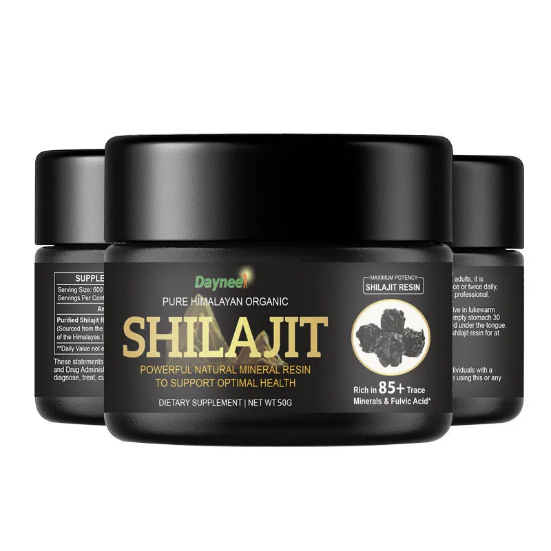 Pure Organic Shilajit Resin 50g Trace mineral With Magnesium Salt Rich Humic Fulvic Acid Himalayan Shilajit