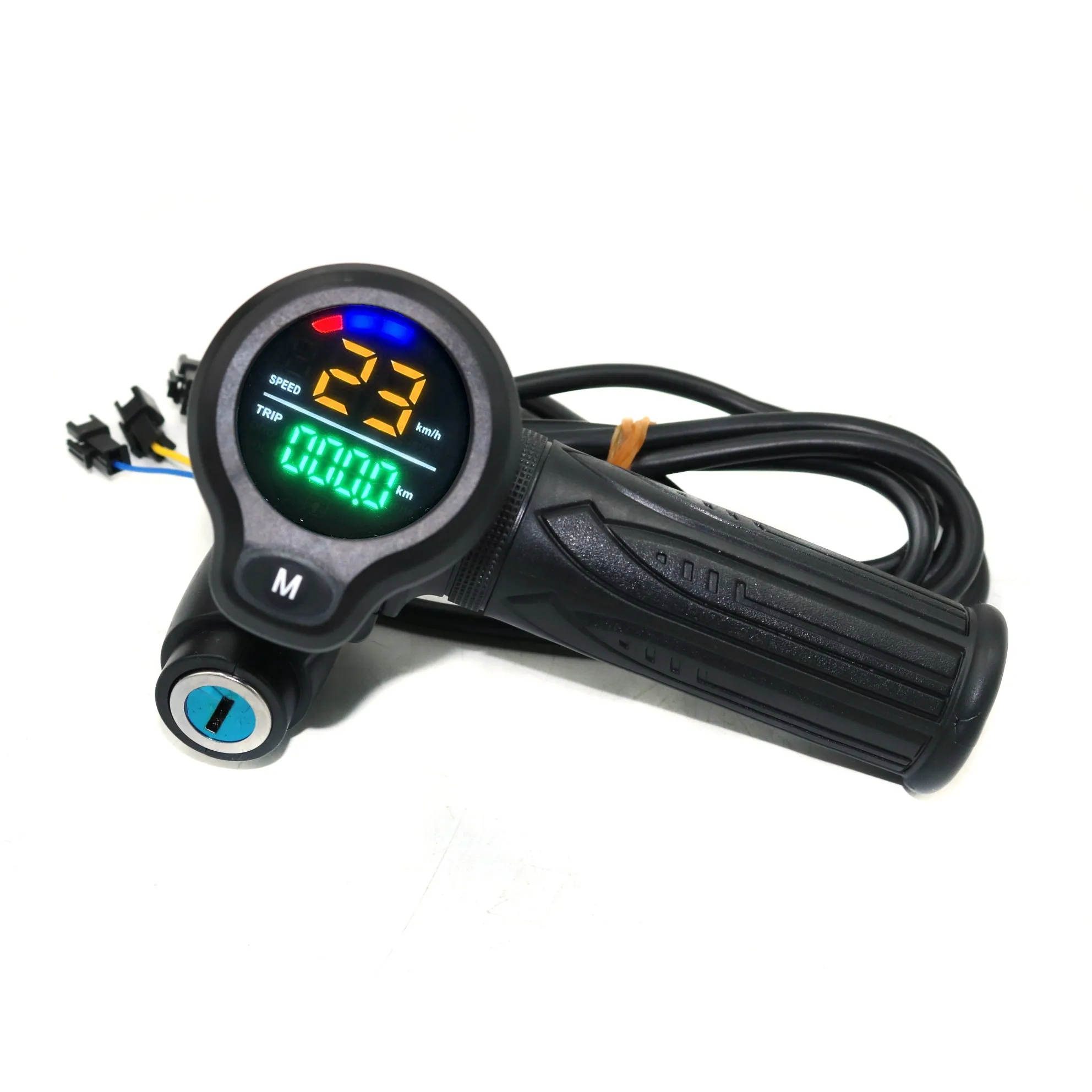 EVFITTING Electric Bicycle Scooter Throttle LCD Display Turn Handle Accelerator Handle 24V/36V/48V/60V72V