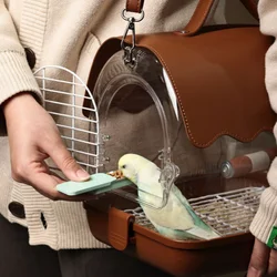 Bird food box splash proof parrot training tool, bird specific feeding device, Xuan Feng feed toy, pigeon bird food supplies