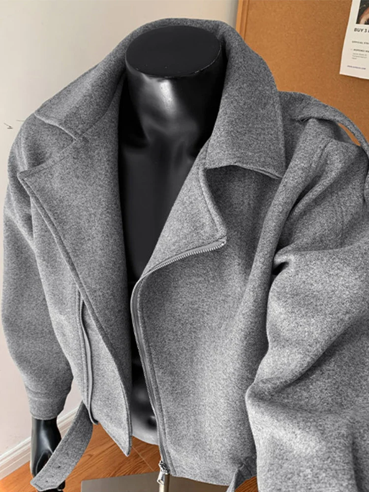 

Cleanfit Men's ort Thiened Woolen Jaet Autumn Winter Casual Sle Stand Fit Decorative Stitching No Ironing Required