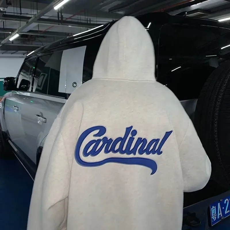 M-8XL moletom com capuz masculino grande camisola com capuz solto moda americana clássico carta impressa manga longa camisa dupla