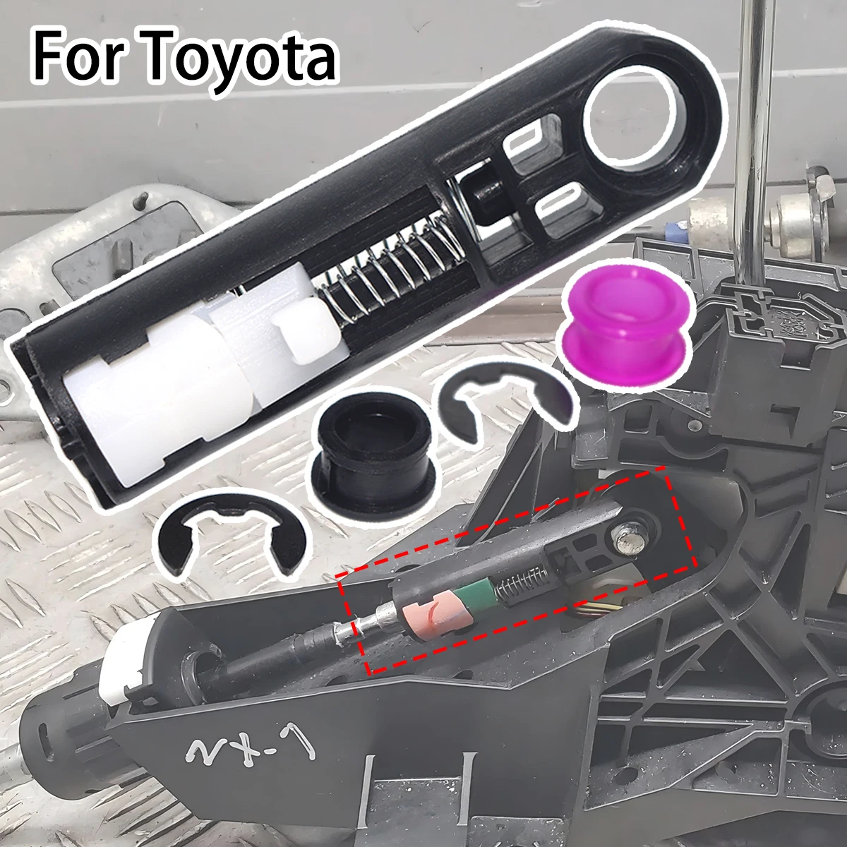 

For Toyota Land Cruiser Prado J150 RAV 4 XA30/40/50 Camry XV50 Highlander AT Gear Shift Cable Linkage Selector Bushing End Rod