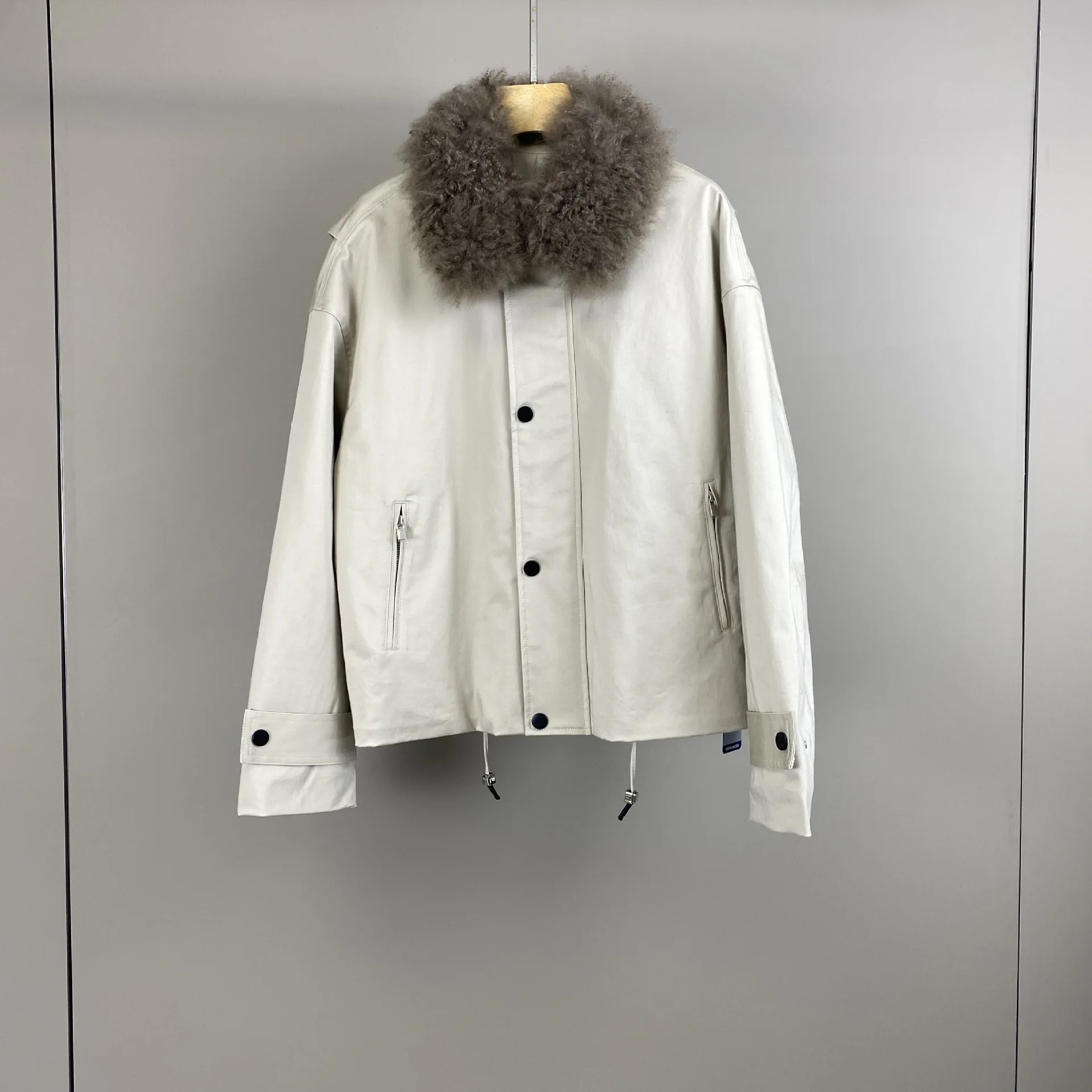 

Осень/зима 2022, новый стиль, съемный кашемировый воротник, стеганая парка-кардиган - стильный и элегантный