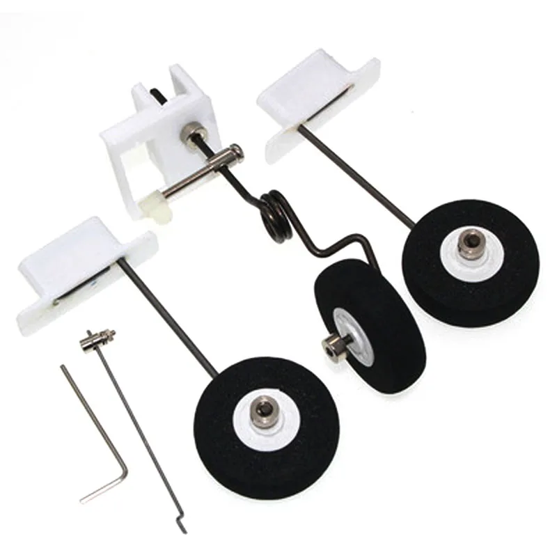 1Set SU27 Assembly KT Board Landing Gear DIY Steering Wheel Gears Undercarriage For FPV RC Fixed Wing Airplane Quadcopte