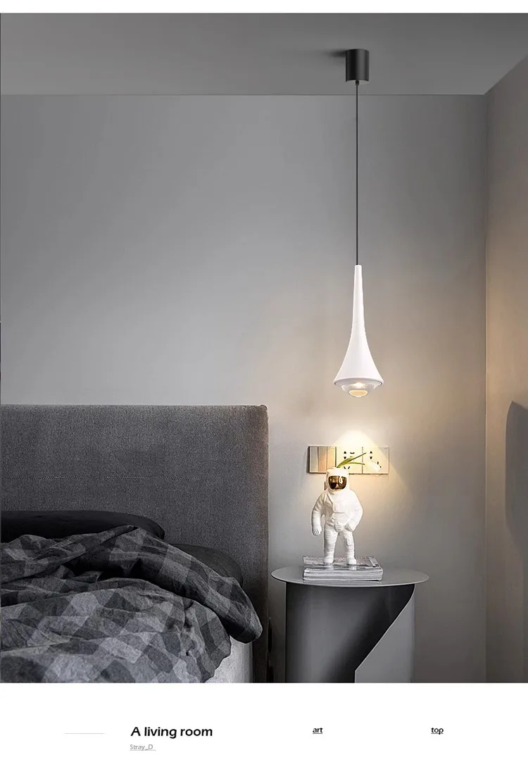 Creative Minimalism LED Pendant Lights Mirror Lamp Acrylic Home Kitchen Island Dining Living Room Bar Cafe Droplight Fxture