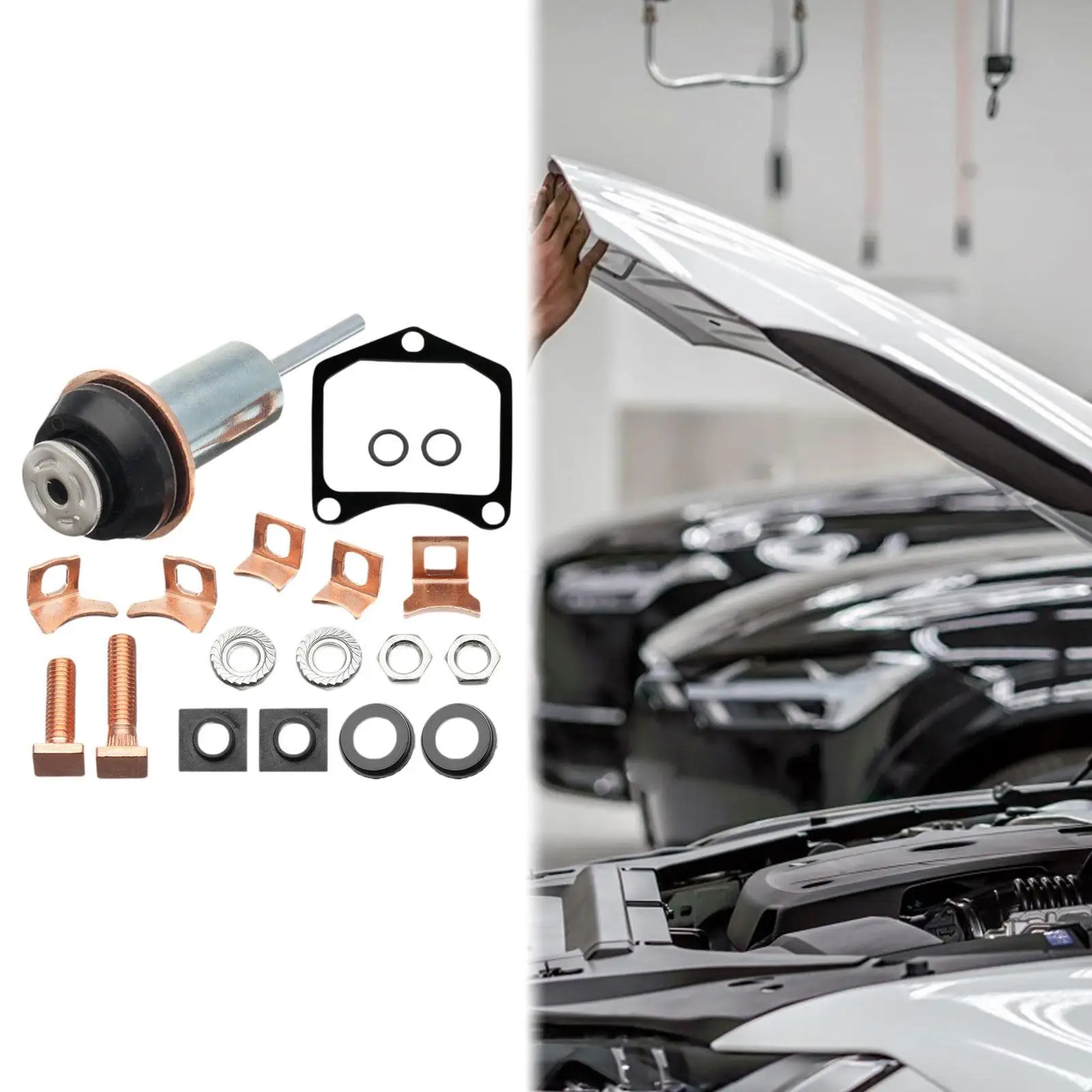 

Starter Solenoid Rebuild Repair Kit 028000-3601 Spare Parts Portable Practical Easy to Install Replace Accessory for Toyota