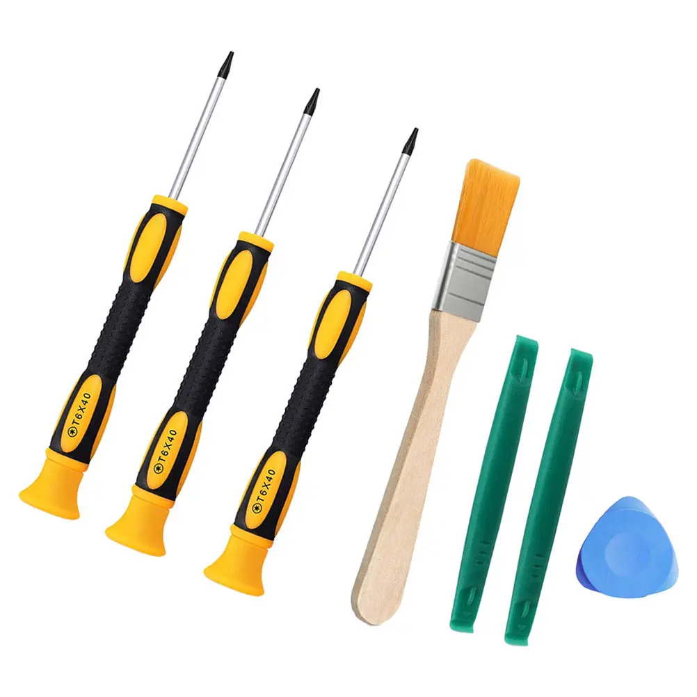 

7Pcs Repair Tool Kit for Gamepad Disassembly Ergonomic Non Slip Handle High Quality Steel Bits Suitable for Phone Tablet and