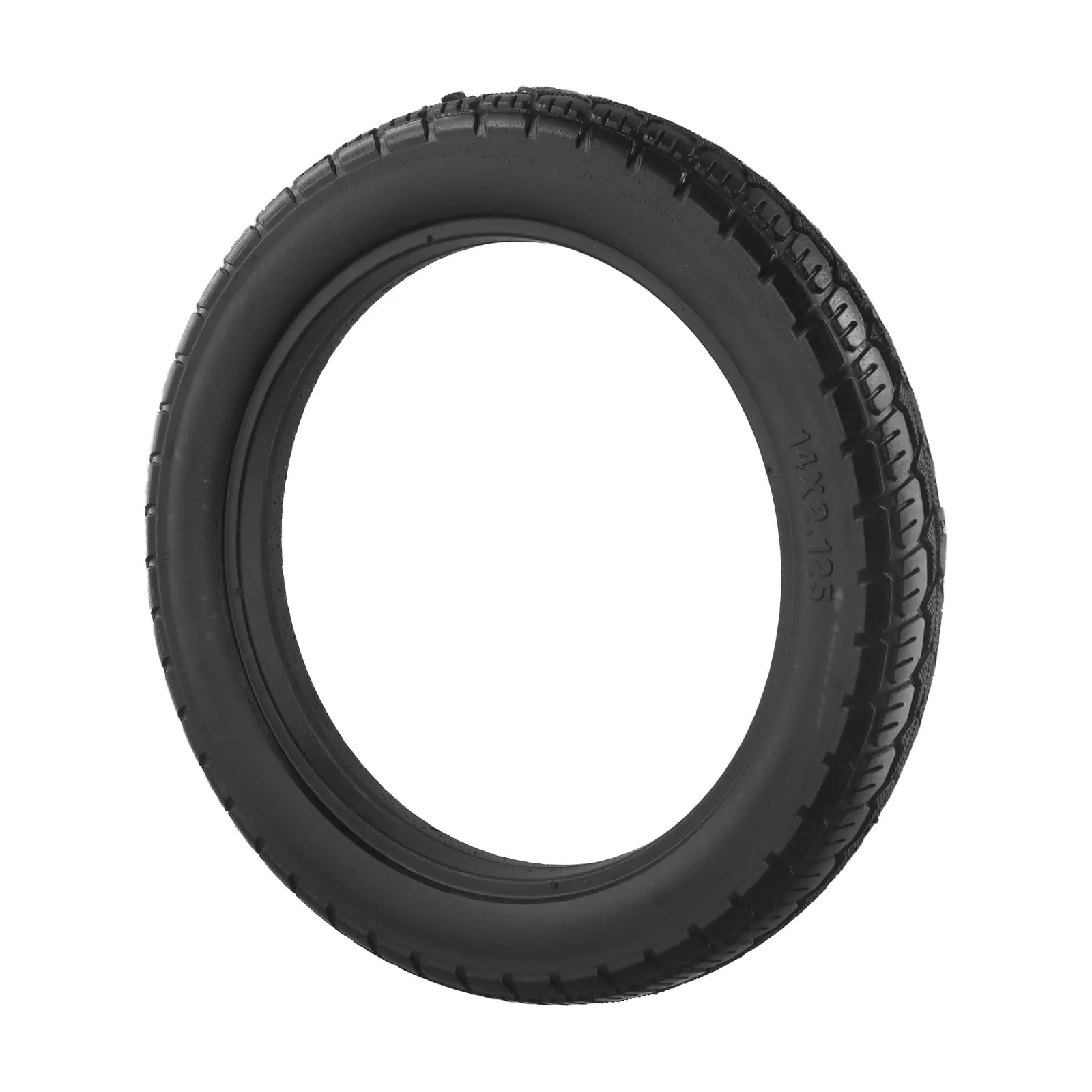 High performance 14 inch 14x2 125 Solid Tire Noinflation Tyre for Electric Vehicle Wear resistant Anti puncture