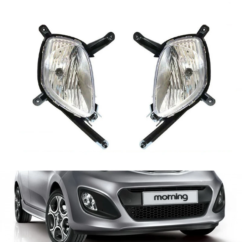 

Car Light Fog Lamp Fog Light Front Bumper Driving Lamp for KIA Picanto Morning 2011-2015 922011Y300 922021Y300 Fog Lamp Assembly