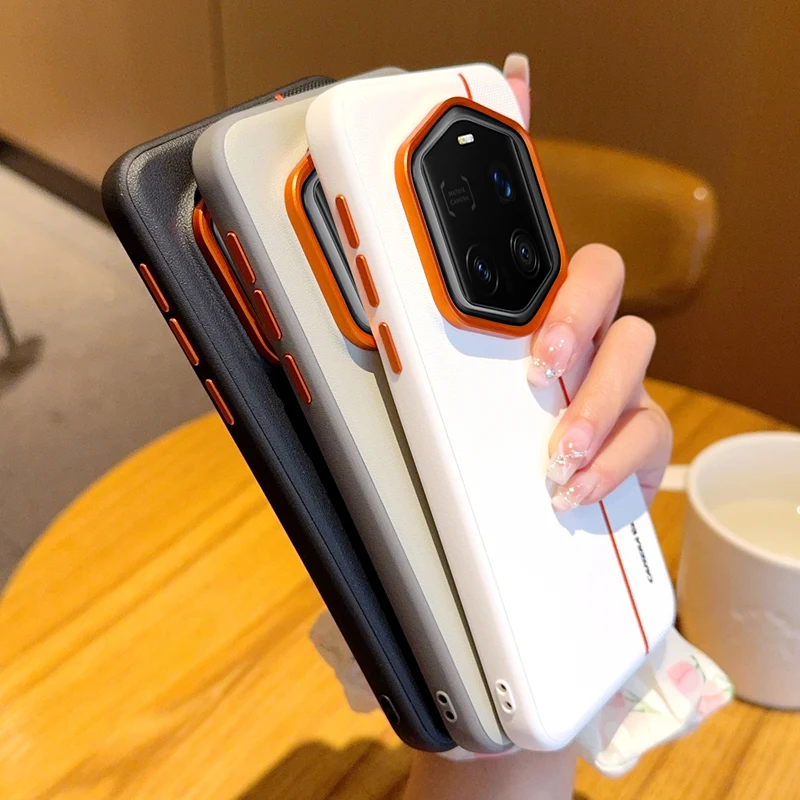 For Honor Magic 7 6 RSR Porsche Design Case Fashion PU Leather Skin Protective Back Cover Case For Honor Magic7 RSR Phone Shell