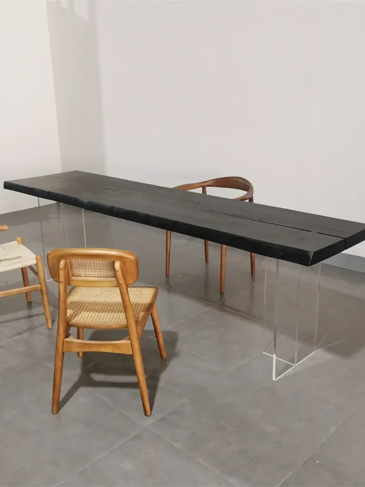 High-transparent acrylic table legs custom island table feet big board table rock desk desk desk leg bracket