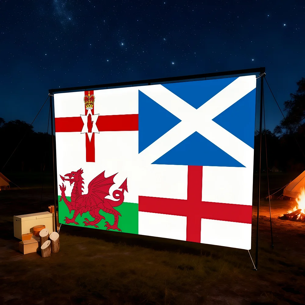 Bandeira para Quarto, Dormitório, Camping, Piquenique, Vermelha, Estilo C-Cross, Arte Britânica, Garagem, Bar, Decoração de Parede, Banner