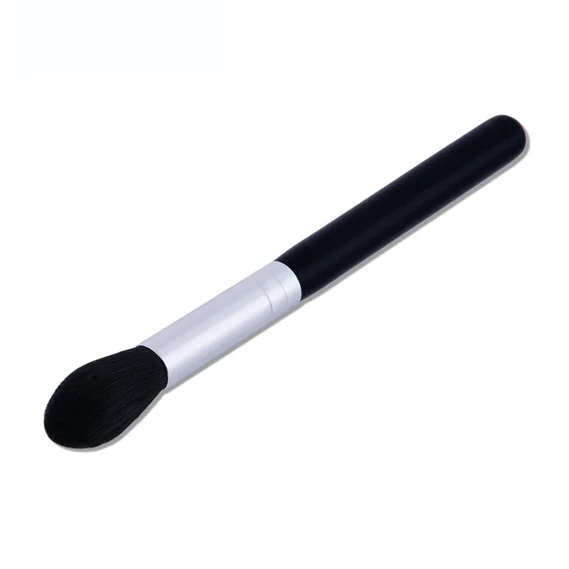 Single Wooden Handle Makeup Brush Loose Powder Concealer Blush Highlighting Blending Face Makeup Brush Cosmetic Tool