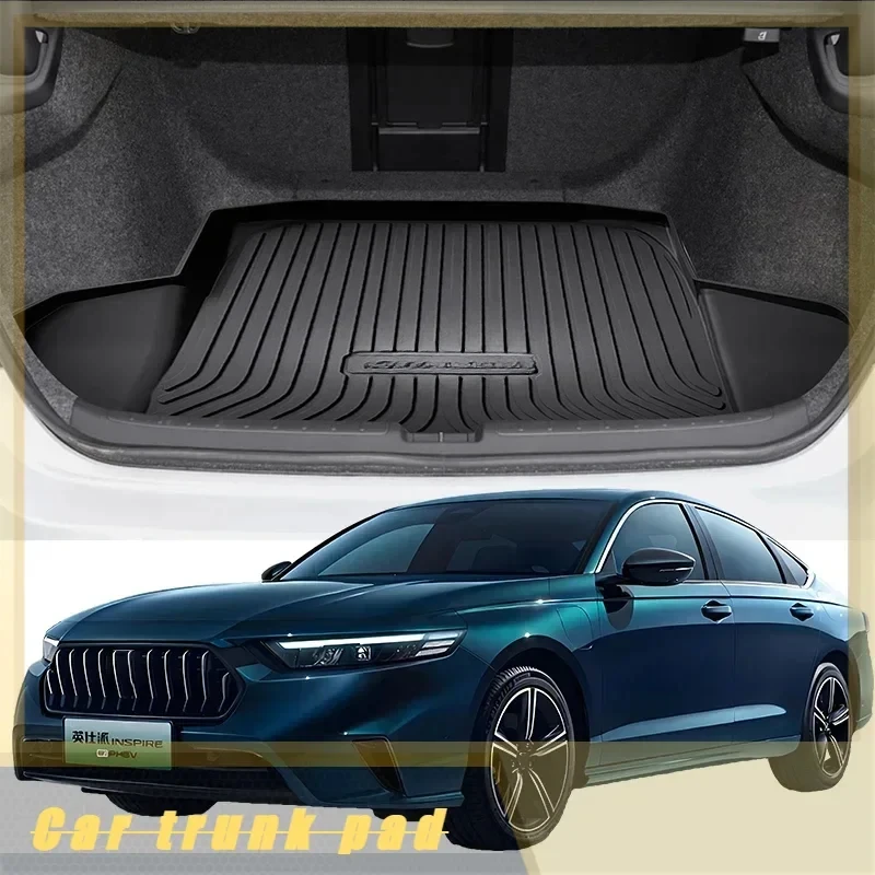 Car Auto Rear Boot Cargo Liner Tray Trunk Mat Carpet for Honda INSPIRE 2019-2024 Cushion Pad Carpet Pad Anti-dirty Anti-water