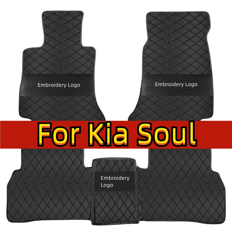 

Carpets For Kia Soul 2016 2015 2014 2013 2012 2011 2010 Auto Styling Interior Decoration Leather Car Floor Mats Pedal Rugs