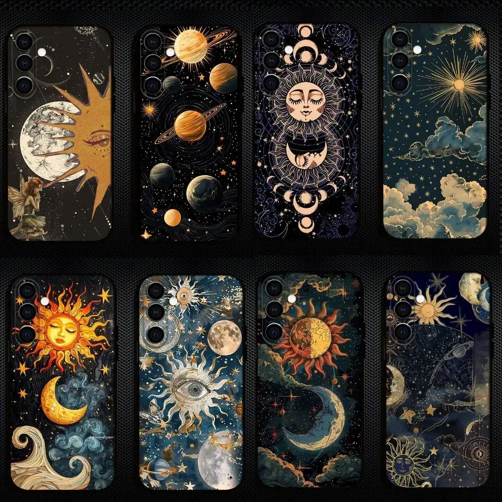 

Luminary Nexus Solar Eclipse Phone Case For Samsung Galaxy A73,A72,A71,A70,A53,A52,A51,Others Soft Black Cover
