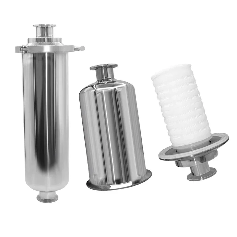 

304 stainless steel quick-loading pipe air filter