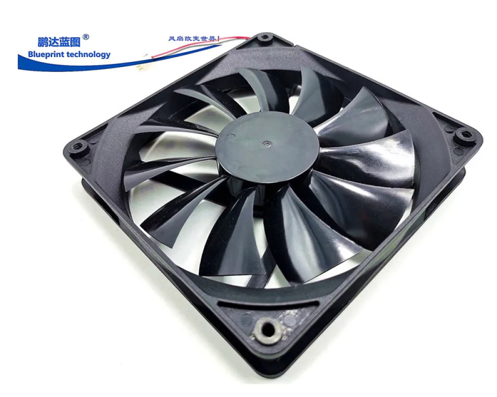 New Pengda Blueprint Silent 13525 Double Ball Bearing 13.5CM Case 12V0.2A Cooling Fan 135*135*25mm