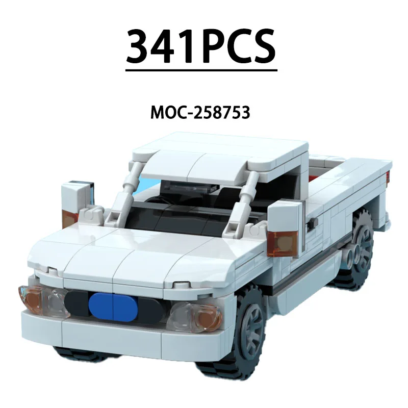 

MOC-258753 Building Block Pickup Truck Car Assembly Model 341 Pieces Children's Educational Birthday Christmas New Year Toy Gift