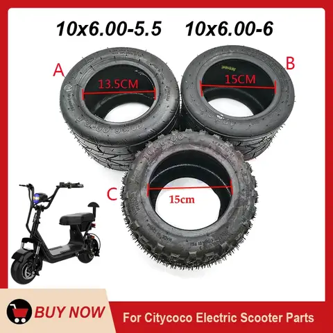 10 Inch Tubeless Tyre 10x6.00-5.5 10x6.00-6 for Small Citycoco Motorcycle Mini Kugoo C1 Pro Electric Scooter Tire
