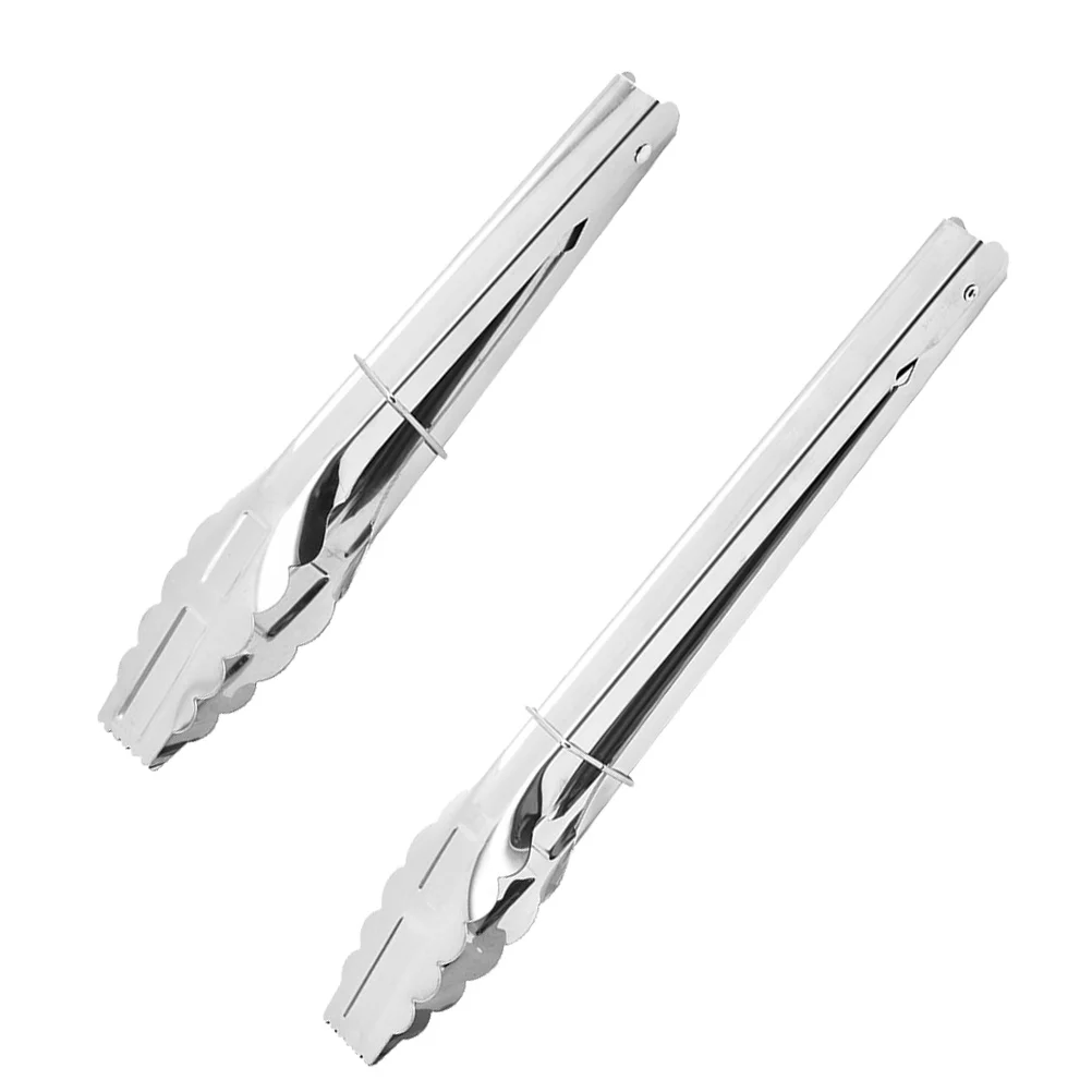 

2 Pcs Thermal Insulation and Anti-scalding Clip Kitchen Tools Stainless Food Clamps Buffet Steel