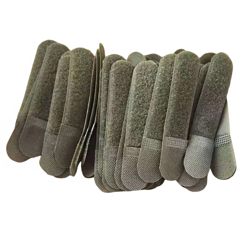 20 Stück 12 cm taktische Befestigungsriemen mit Klettverschluss, wiederverwendbare Riemen, Molle-Nylonriemen für Outdoor-Taschen, Kleidung, Schuhe, Rucksäcke – Detail 3