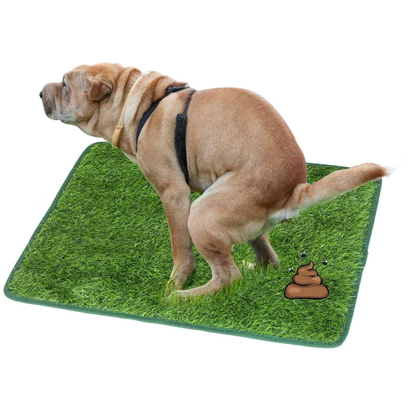 Wiederverwendbare Hundetoilette Hunde-Rasenteppich: Kunstrasen-Matte für Hunde, Hundetoilette, Trainingsmatte, Hundetoilette für Balkon Terrasse Garten – Detail 3