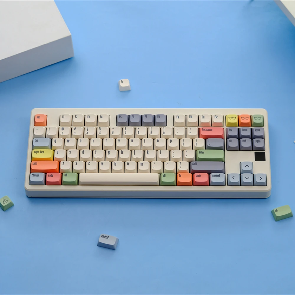 Imagem -04 - Xda Pbt Keycaps para Teclado Mecânico Dye Sub Minimalismo Retro Custom Faça Você Mesmo 75 Color Gaming