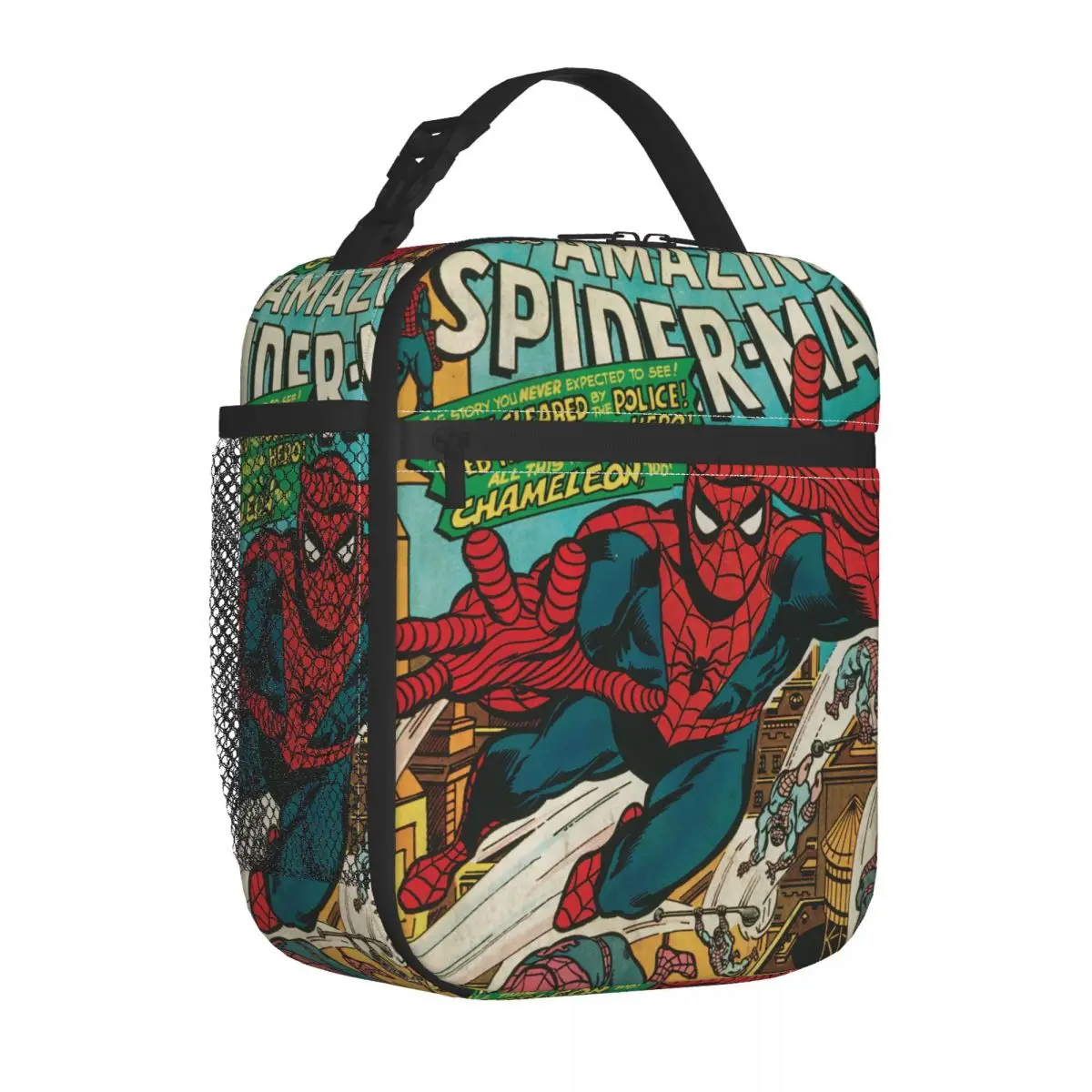 Spider-man Spiderman Insulated Lunch Bag Large Lunch Container Cooler Bag Tote Lunch Box School Outdoor Bento Pouch