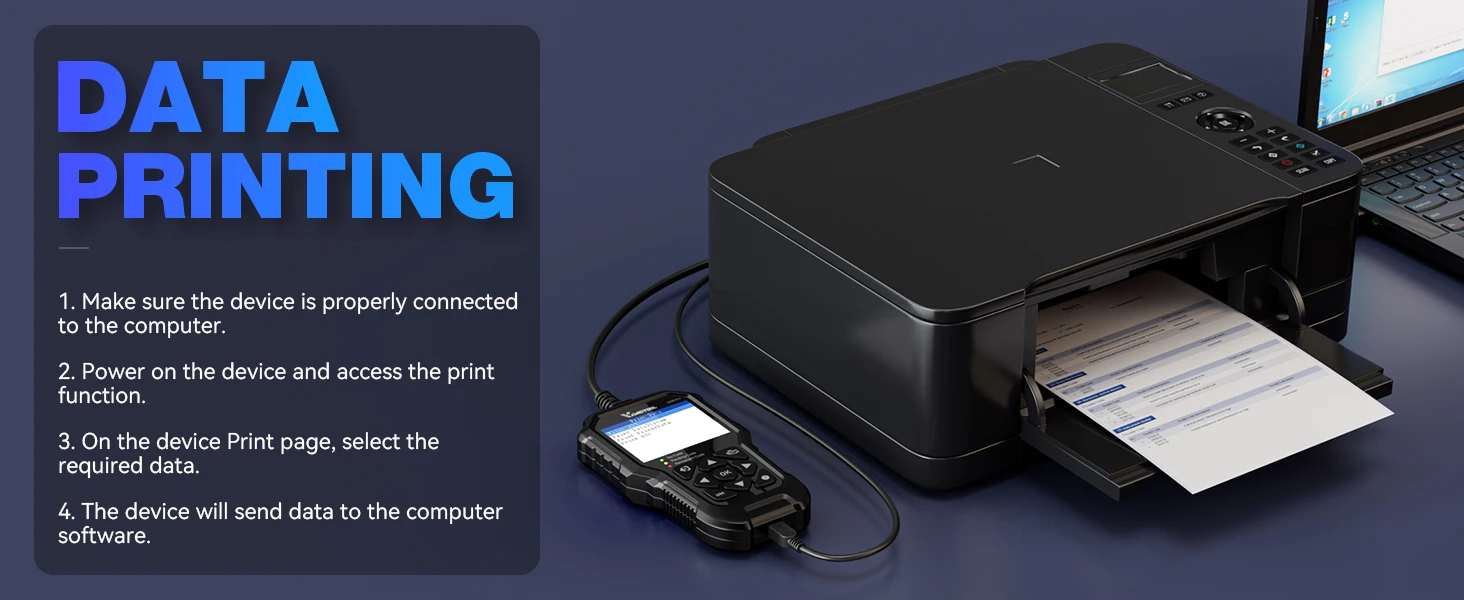 2026 VDIAGTOOL VD30Pro OBD2 Scanner Diagnostic Tools OBDII Code Reader Tool For Check Engine Light Battery Voltage Testing