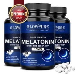 Melatonin 10 mg Capsules - Relieve Insomnia Healthy Sleep Quality Deep Sleep Stress Relief