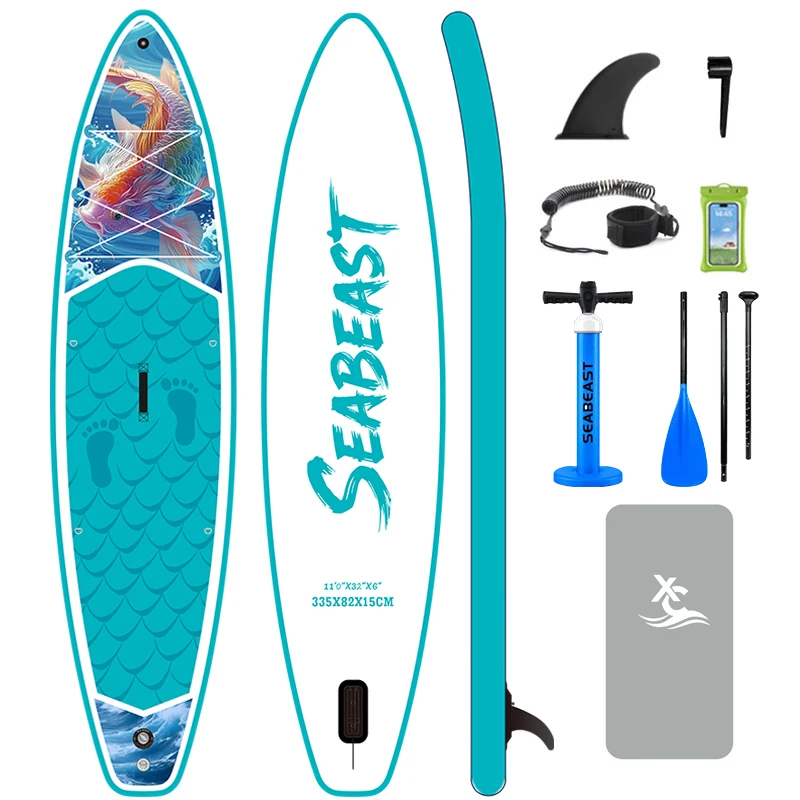 SEABEAST 335cm Inflatable Sup Table Stand Up Paddle Board