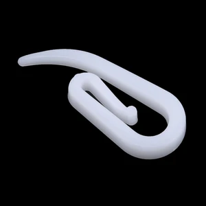 100 قطعة بيضاء معلقة ستارة السنانير البلاستيك المنزلية نافذة شماعات ستارة السنانير حامل البولنديين المسارات اكسسوارات أفضل 10 ستائر سحب مبيعا - رقم 8